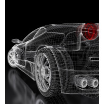 Kuvatapetti Dimex Car Model Dark, 225x250cm, musta