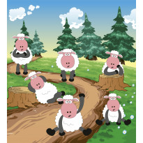 Kuvatapetti Dimex Sheep, 225x250cm, monivärinen, eläinkuosi