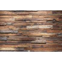 Kuvatapetti Dimex Wooden Wall, 375x250cm, ruskea, puukuosi