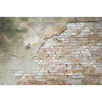 Kuvatapetti Dimex Grunge Wall, 375x250cm, harmaa, tiilikuosi