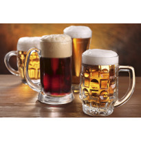 Kuvatapetti Dimex Beer Mugs, 375x250cm, ruskea, sileäpintainen