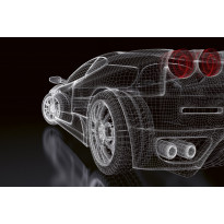 Kuvatapetti Dimex Car Model Dark, 375x250cm, musta