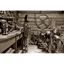 Kuvatapetti Dimex Vintage Garage, 375x250cm, ruskea