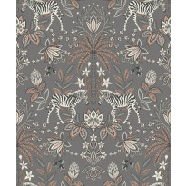 Tapetti Utopia Etosha Charcoal 91092, 0,53x10,05m