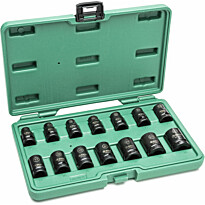 Ohutseinämäinen voimahylsysarja Sata 1/2&quot; 10-24mm 14 osaa