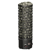 Sähkökiuas SAWO Aries Round Black NB, 6kW, 5-8m³, kiinteä ohjaus