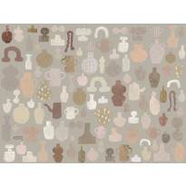 Paneelitapetti Sandberg Emilia Ilke, non-woven, mittatilaus, ruskea