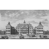 Paneelitapetti Sandberg Löfstad Slott, non-woven, mittatilaus, harmaa