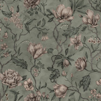 Tapettipaneeli Sandberg Belinda, non-woven, mittatilaus, vihreä