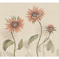 Kuvatapetti Sandberg Sunflowers persikka, mittatilaus, non-woven