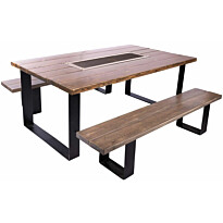 Pieni penkki Grillipöydälle SocialBBQ, leveys 190cm