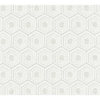 Tapetti Sandudd Four Seasons 358992, 0,53x10,05m, valkoinen/helmiäinen, non-woven