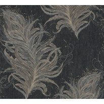 Tapetti Sandudd Mata Hari 38009-4, vinyylipinta, musta