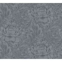 Tapetti Sandudd Mata Hari 38092-4, vinyylipinta, harmaa