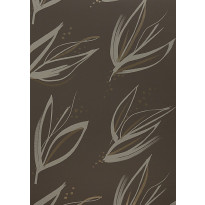 Tapetti Sandudd Jukka Rintala Kaiku 5120-3, 0,53x10,05m, ruskea, non-woven