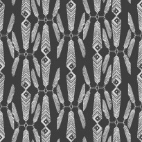 Tapetti Sandudd Ivana Helsinki Indian Summer 5248-1, 0,53x10,05m, tumma grafiitti/valkoinen, non-woven