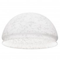 Lasikupu Sessak Lumi 25 Ø 25.5x14,5 cm marmoroitu valkoinen