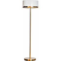 Jalkalamppu By Rydéns Marcel 150cm E27 himmennin messinki/valkoinen
