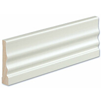Peitelista/jalkalista Siparila Kinos 15x90x3600mm, puhtaanvalkoinen