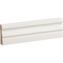 Peitelista/jalkalista Siparila Kumpu, 15x56mm, puhtaanvalkoinen