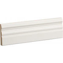 Peitelista/jalkalista Siparila Kumpu, 15x68mm, puhtaanvalkoinen