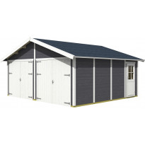Autotalli Skan Holz Varberg 3, 29.9m², harmaa