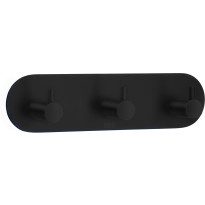 Kolmoiskoukku Beslagsboden Design BB1103, mattamusta rst