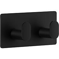 Kaksoiskoukku Beslagsboden Design BB456, mattamusta rst