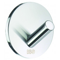 Koukku mini Beslagsboden BK1080, tarrakiinnitteinen, kromi