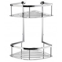 Kaksoiskulmakori Smedbo Sideline Design DK3032, 200x200x322mm, kiiltävä kromi