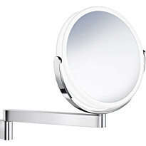 Meikkipeili LED-valolla Smedbo FK446 Outline, akkukäyttöinen, kromattu