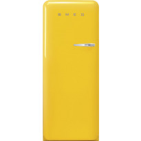 Jääkaappi pakastelokerolla Smeg Retro FAB28LYW5, 60.1cm, keltainen, vasen