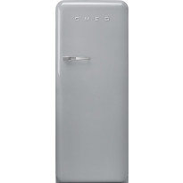 Jääkaappi pakastelokerolla Smeg Retro FAB28RSV5, 60.1cm, hopea, oikea