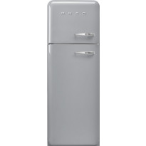 Jääkaappipakastin Smeg Retro FAB30LSV5, 60.1cm, hopea, vasen