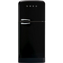 Jääkaappipakastin Smeg Retro FAB50LBL5, 79.6cm, musta, vasen