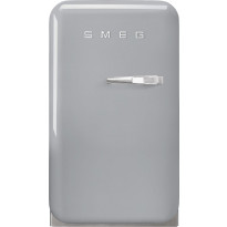 Jääkaappi Smeg Retro FAB5LSV5, 40.4cm, hopea, vasen