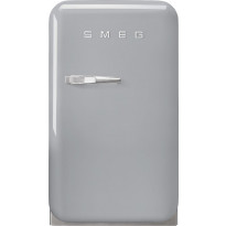 Jääkaappi Smeg Retro FAB5RSV5, 40.4cm, hopea, oikea