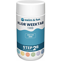 Viikkokloori Swim & Fun Klor Week Tab 1 kg, 20 g / kpl