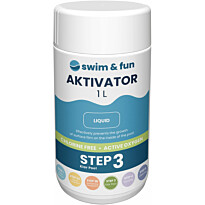 Desinfiointitehostin Swim &amp; Fun Aktivator 1 l, aktiivihapelle