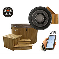 Ulkoporeallas SpaDealers TopSpa xs Wifi, 6 hlöä, brown/graphite black