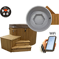 Ulkoporeallas SpaDealers TopSpa xs Wifi, 6 hlöä, brown/grey marble