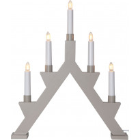 Kynttelikkö Star Trading Zack, 5-osainen, 410x340x70mm, beige