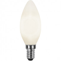 LED-kynttilälamppu Star Trading Illumination LED 375-02 Ø 35x98mm, E14, opaali, 3W, 2700K, 250lm