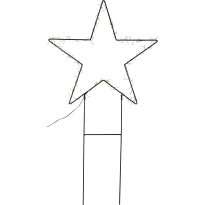 LED-valokoriste Star Trading Barlumi, 115cm, tähti, musta