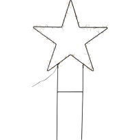 LED-valokoriste Star Trading Barlumi, 115cm, tähti, musta