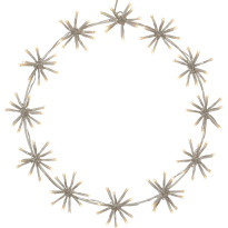 LED-valokoriste Star Trading Siluett Flower Ring, 50cm