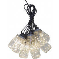 LED-valosarja Star Trading Circus Bottle, 10-osainen, 450cm, musta