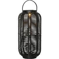 Aurinkokennolyhty Star Trading Runda, 30cm, musta