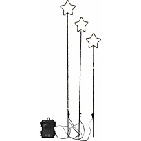 LED-valokoriste Star Trading Wizard, 3-osainen, musta