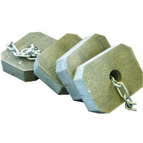 Ankkurointipaketti muoviponttonilaiturille, betoniankkurit 10x25kg